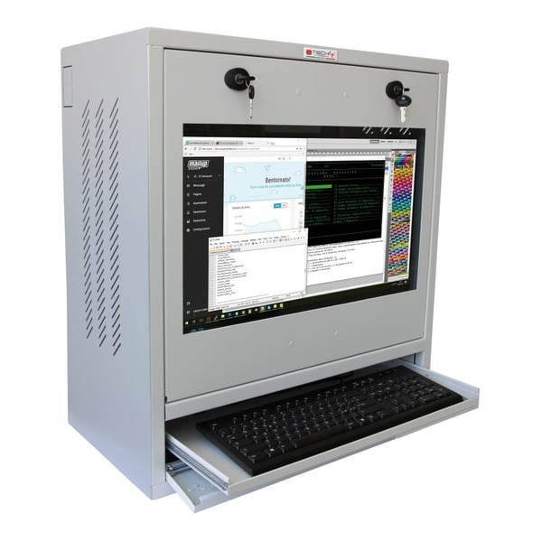 Techly ICRLIM10SV rack Väggmonterad rack Grå
