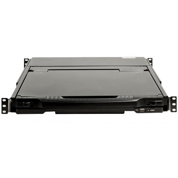 StarTech.com Rack KVM-konsol HD 1080p - US Tangentbord (QWERTY), En Port DVI/VGA KVM med 17\" LCD-skärm