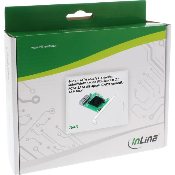 InLine 76617L nätverkskort/adapters Intern SATA