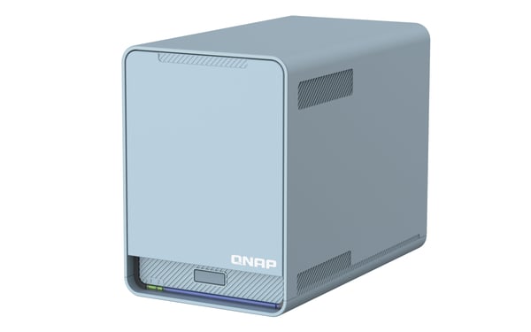 QNAP QMiroPlus-201W NAS Skrivbord Intel® Celeron® J4125 4 GB DDR4 0 TB QNAP Turbo System Blå