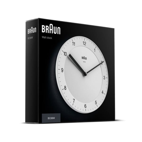 Braun BC06W Quarts-klocka Rund Vit