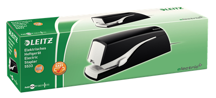 Leitz Elektrisk hæftemaskine 5533, kontaktløs, flat clinch, 20 ark