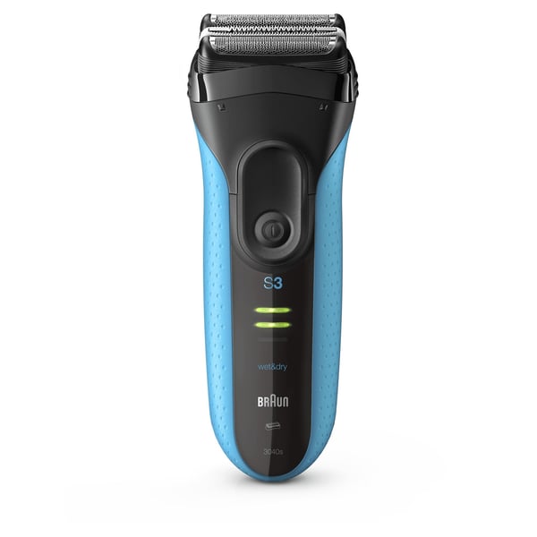 Braun Series 3 3040s Folierakapparat Trimmer Svart, Blå