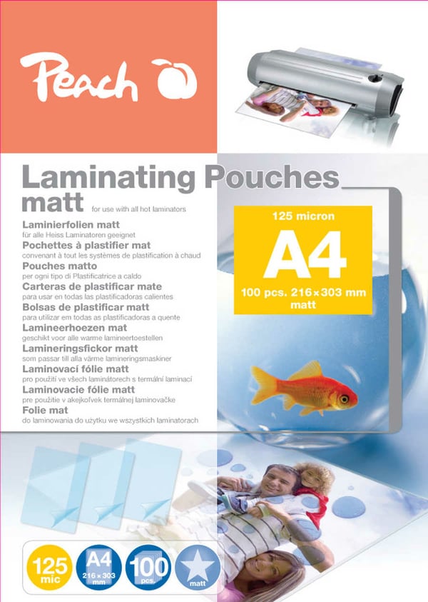 Peach 510621 laminointitasku 100 kpl Peach 510621 laminointitasku 100 kpl