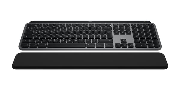 Logitech Master MX Keys S Combo for Mac näppäimistö Sisältää hiiren Koti /Toimisto RF Wireless + Bluetooth QWERTY Kansainvälinen (US) Alumiini, Musta