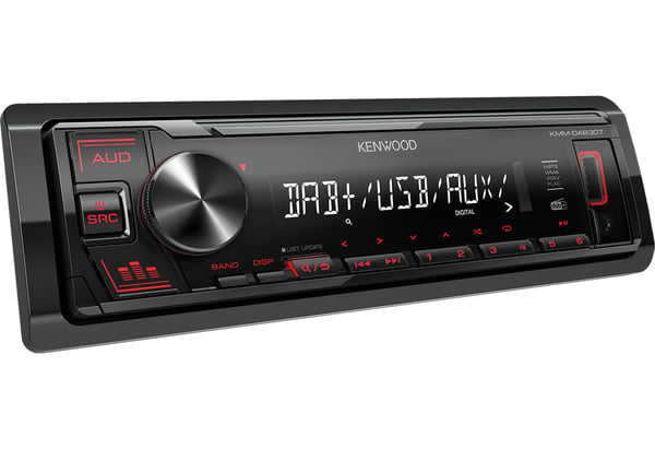 Kenwood KMM-DAB307 bil media receiver Sort 200 W