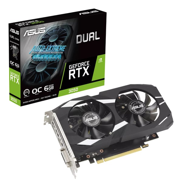ASUS Dual GeForce RTX 3050 6GB - OC Edition - Grafikkort