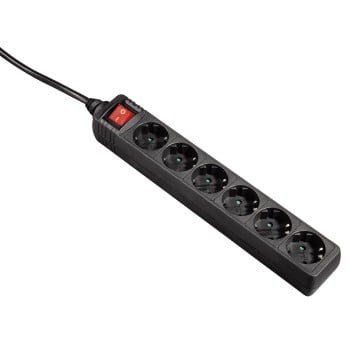 Hama Distribution Panel strømforsyningsenhed (PDU) Sort