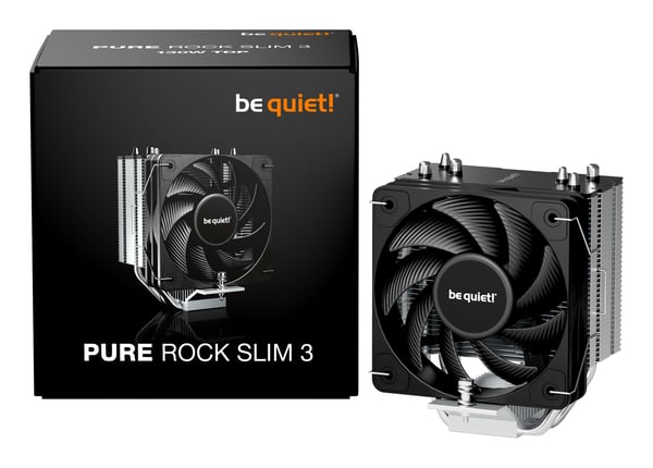 be quiet! Pure Rock Slim 3 Suoritin Ilmanjäähdytin 10 cm Hopea 1 kpl