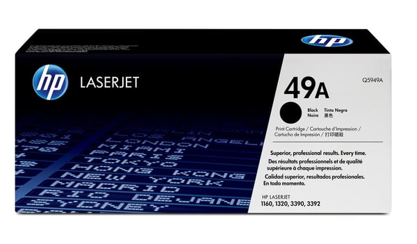 HP Original 49A LaserJet-tonerpatron, sort