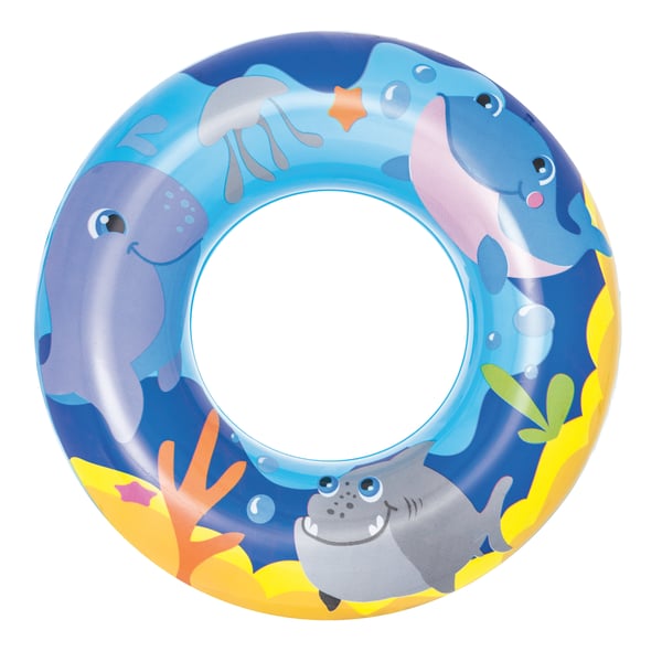 Bestway 36113 pool- och badmadrass Blå, Orange, Gul Mönstrad Vinyl Badring