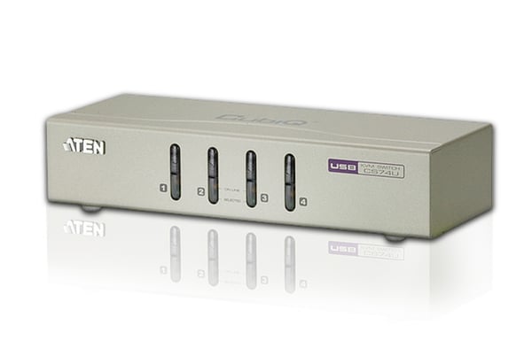 ATEN USB VGA/Audio KVM-switch med 4 portar