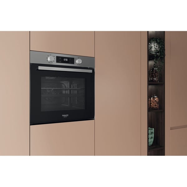 Hotpoint HAO 275P X 71 L Sort, Rustfrit stål