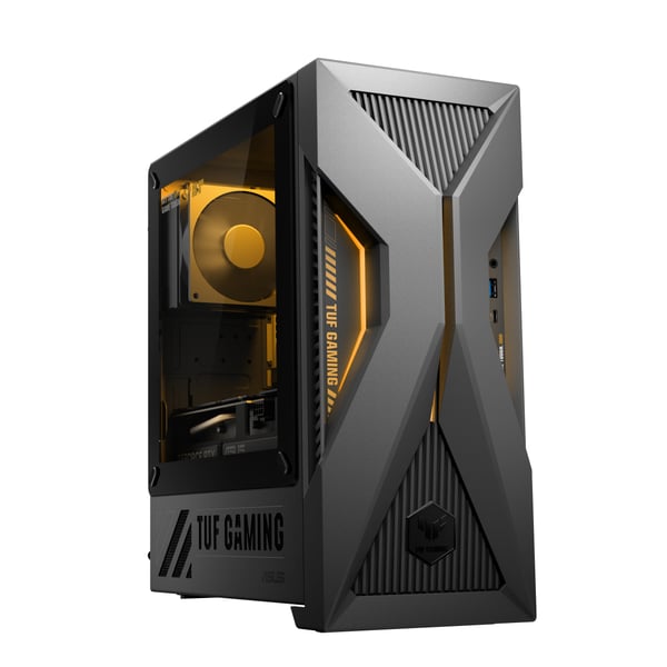 ASUS TUF Gaming T500 T500MV-07240H242W Intel Core 7 240H 32 GB DDR5-SDRAM 1 TB SSD NVIDIA GeForce RTX 5060 Ti Windows 11 Home Mini Tower PC Svart, Grå