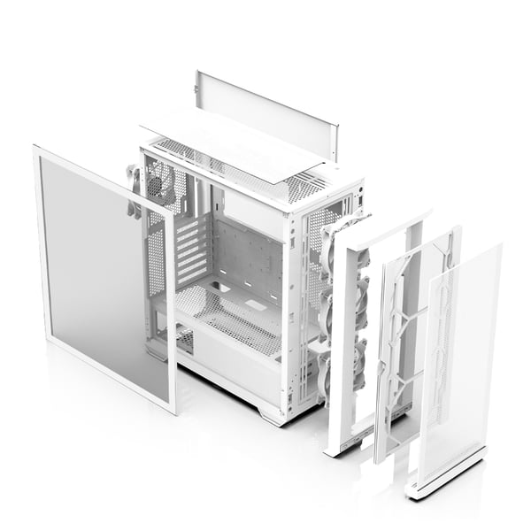 Zalman Z10 DUO WHITE datorväskor Midi Tower Vit