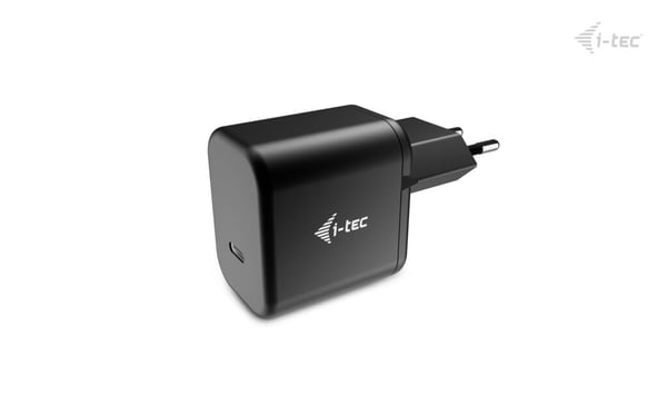 i-tec CHARGER-GAN65W mobiililaitteen laturi Universaali Musta AC Pikalataus Sisätila