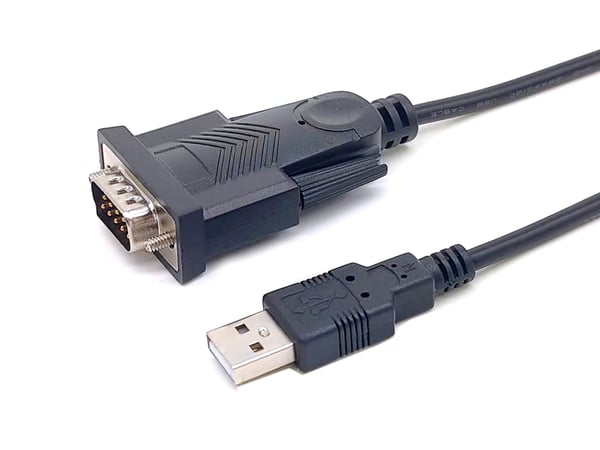 Equip 133391 seriella kablar Svart 1,5 m USB Type-A DB-9