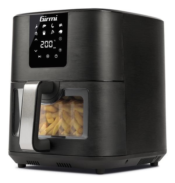 Girmi FG79 fritös Single 9 l Fristående 1700 W Varmluftsfritös Svart