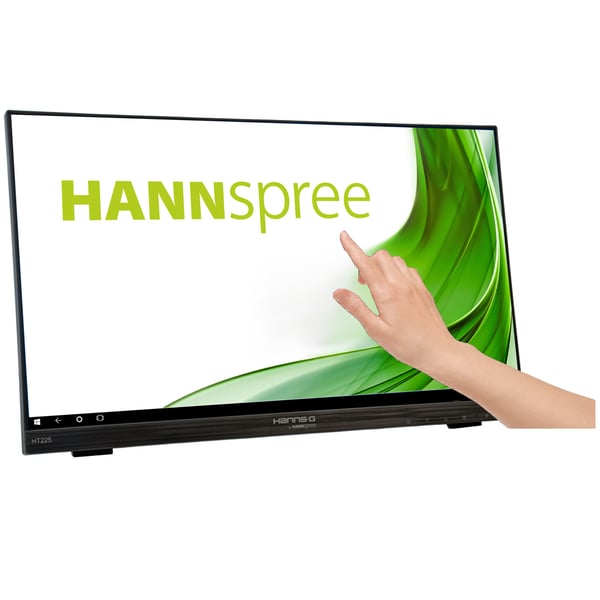 Hannspree HT225HPB computerskærm 54,6 cm (21.5") 1920 x 1080 pixel Fuld HD LED Berøringsskærm Bordplade Sort