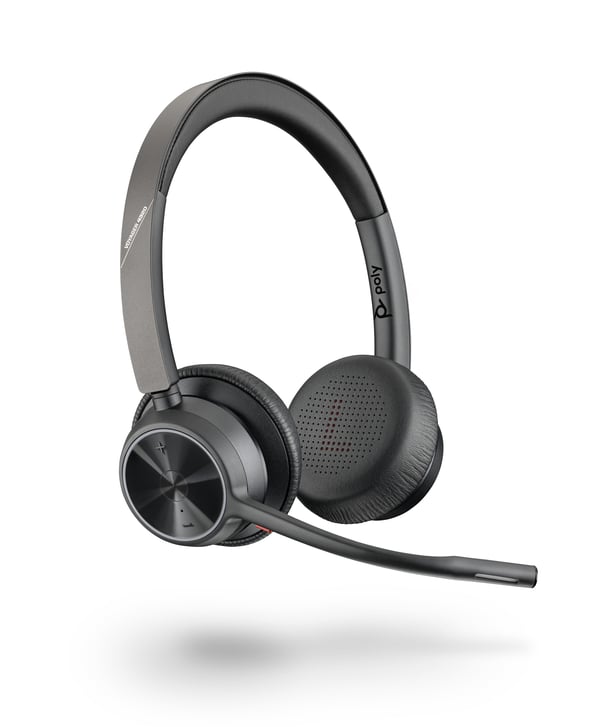 HP Poly Voyager 4320 USB-C Headset +BT700-dongle +bordoplader