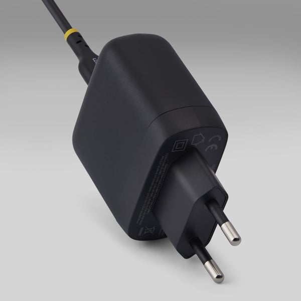 StarTech.com 1065EB-WALL-CHARGER mobiililaitteen laturi Universaali Musta AC Pikalataus Sisätila