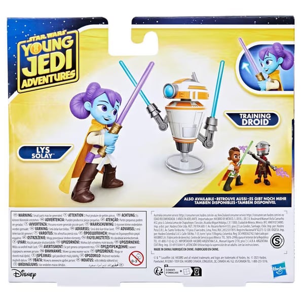 Star Wars Young Jedi Adventures Pop-Up Lightsaber Duel Lys Solay & Training Droid