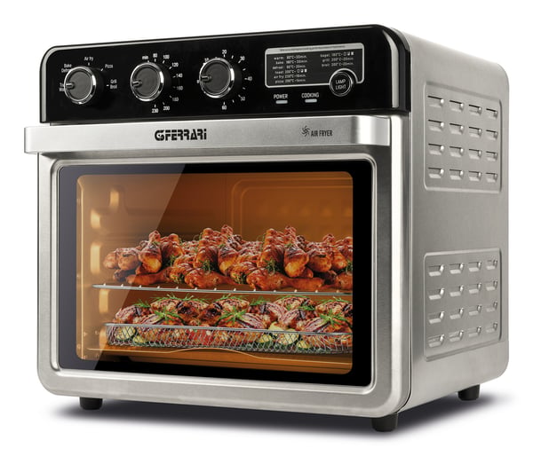 G3 Ferrari G1022100 fritös Single 32 l Fristående 2000 W Varmluftsfritös Svart, Rostfritt stål