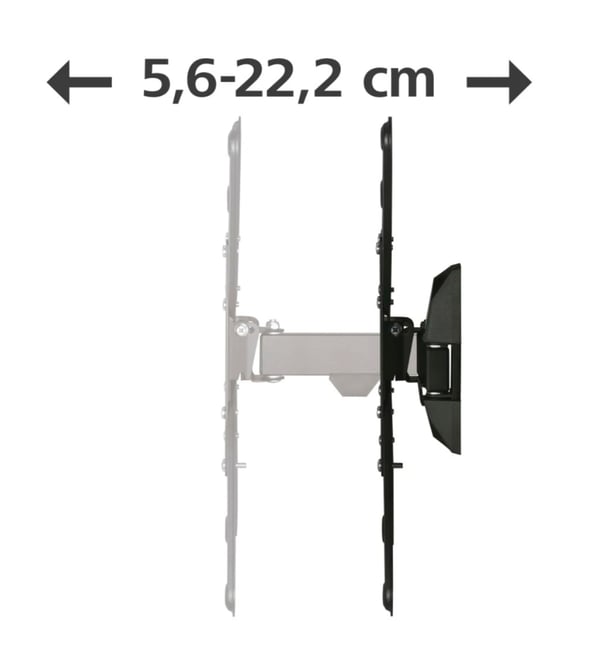 Hama 00220823 TV-kiinnike 165,1 cm (65") Musta