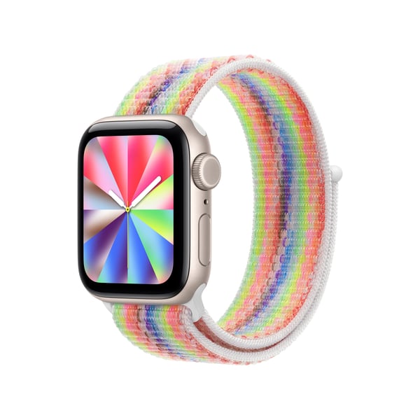 Apple MJ594ZM/A Smart bærbart (wearable) tilbehør Band Flerfarvet Nylon, Genanvendt polyester, Recycled spandex