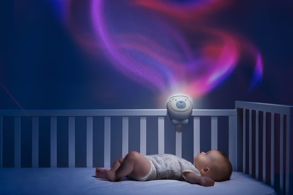 Chicco First Dreams Polar Bear babynattlampor Fristående Rosa, Vit