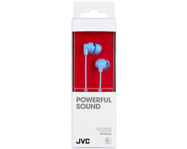 JVC HA-FX10-LA-E Hörlurar Kabel I öra Musik Blå