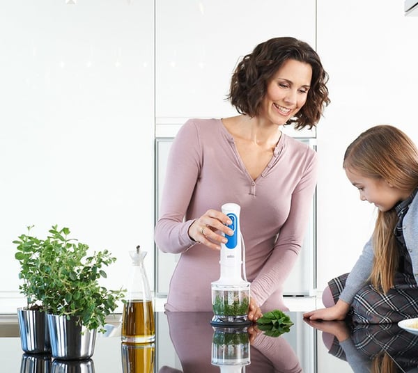 Braun MQ 3025 Spaghetti 600 L Nedsænkning blender 700 W Blå, Hvid