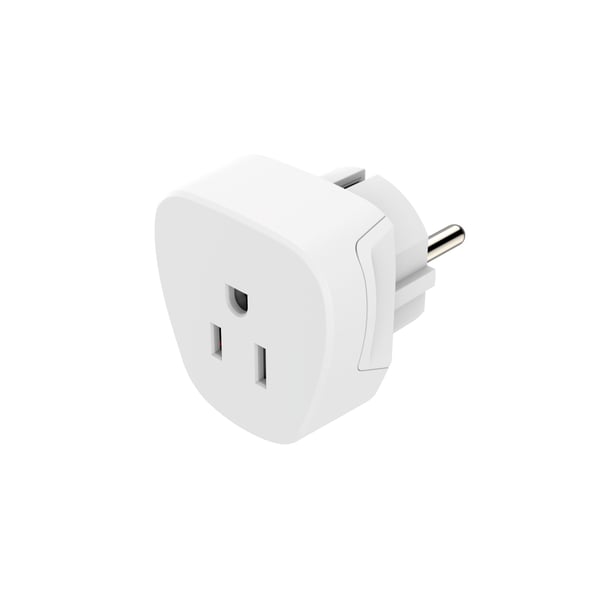 Hama 00223458 strømstik adapter Type E/F hybrid Type B Hvid