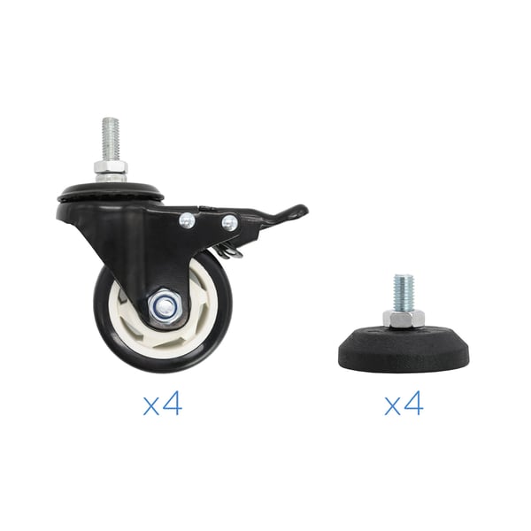 TooQ FS20200M-B skærmbeslag og -stativer 2,67 m (105") Gulv Sort