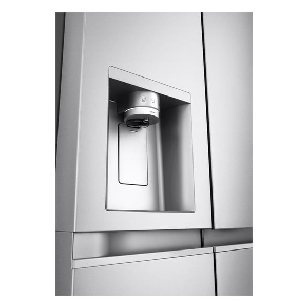 LG GSLE91MBAB side-by-side køle-fryseskab Fritstående 623 L Rustfrit stål
