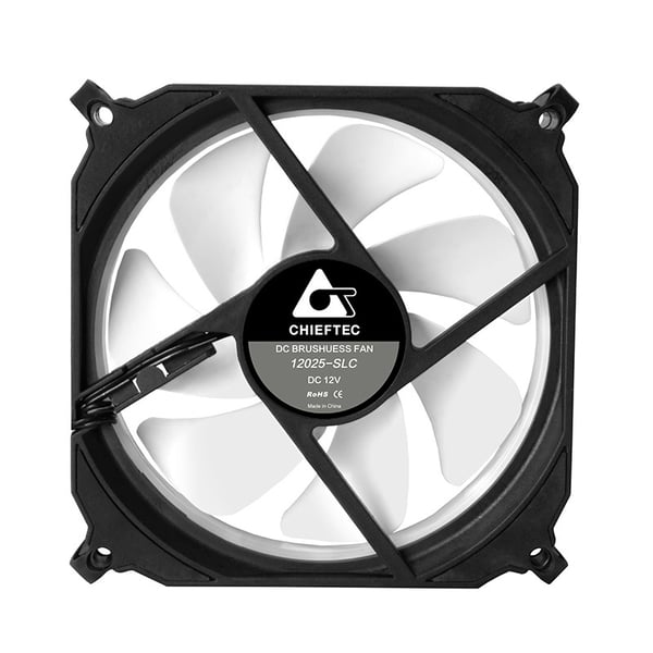 Chieftec CF-1225RGB kylsystem för dator Datorväska Fan 12 cm Svart