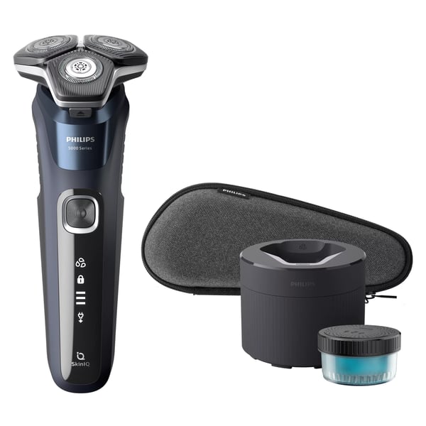 Philips SHAVER Series 5000 S5885/50 barbermaskine til ham Rotations shaver Trimmer Blå Philips SHAVER Series 5000 S5885/50 barbermaskine til ham Rotations shaver Trimmer Blå