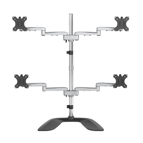 StarTech.com Quad-skärmstativ - Ledat - Stål och aluminium