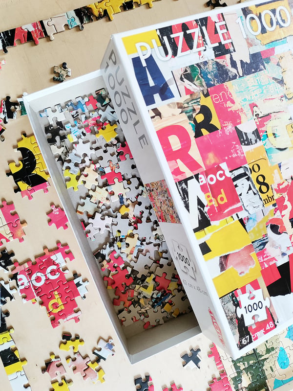 Tactic Poster Collage 1000 pcs Puslespil 1000 stk Kunst