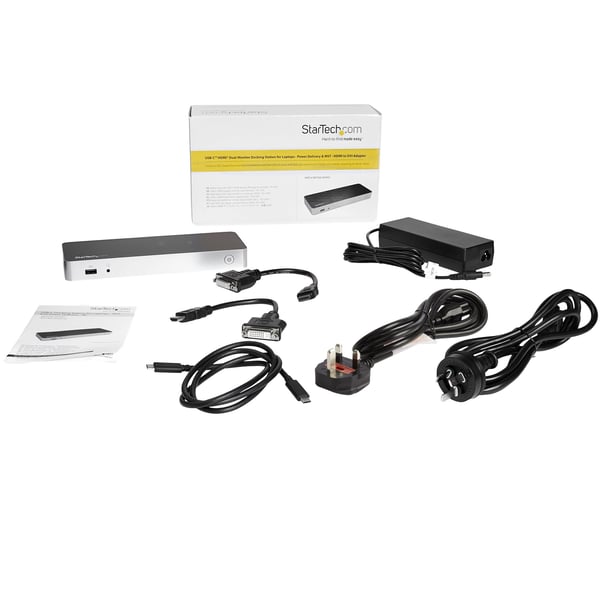 StarTech.com USB-C-docka med dubbla skärmar och MST - 5x USB 3.0-portar