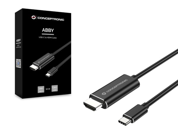 Conceptronic ABBY04B videokabel adapter 2 m USB Type-C HDMI