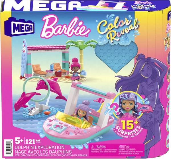 MEGA Barbie Color Reveal Dolphin Exploration