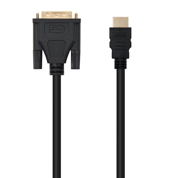 Nanocable 10.15.0502 videokabel adapter 1,8 m DVI HDMI Sort