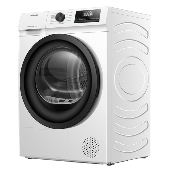 Hisense DHQE900UWDC tørretumbler Fritstående Front-læsning 9 kg Hvid