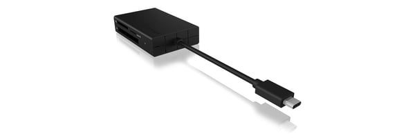 ICY BOX IB-CR401-C3 kortinlukija USB 3.2 Gen 1 (3.1 Gen 1) Type-C Musta