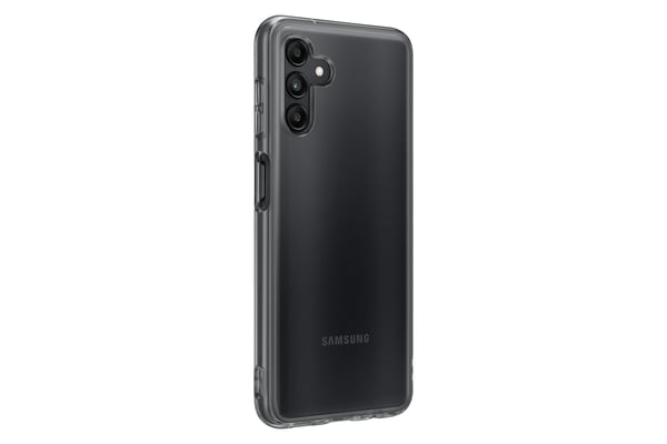 Samsung EF-QA047TBEGWW matkapuhelimen suojakotelo 16,5 cm (6.5") Suojus Musta, Läpinäkyvä