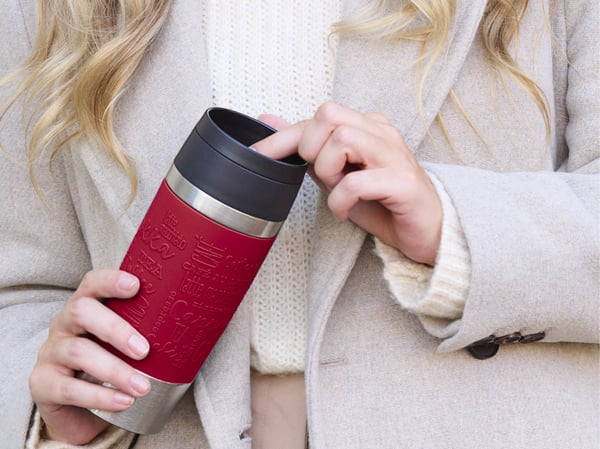 Tefal Travel Mug Classic N2020410 rejsekrus 360 ml Sort, Rød, Rustfrit stål Rustfrit stål