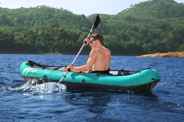Bestway 65118 sports-kajak 1 person(er) Sort, Turkis Nylon, Polyvinylchlorid (PVC) Oppustelig kajak