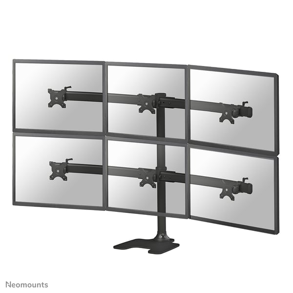 Neomounts FPMA-D700DD6 monitorin kiinnike ja jalusta 68,6 cm (27") Vastaanotto Musta