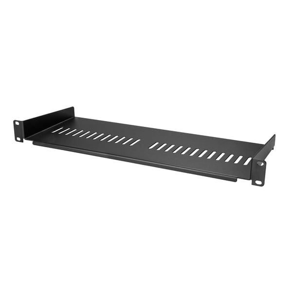 StarTech.com Ventileret Server Rack Hylde 1U - 175 mm Dyb - Stål - Rack - Hylde - Sort -